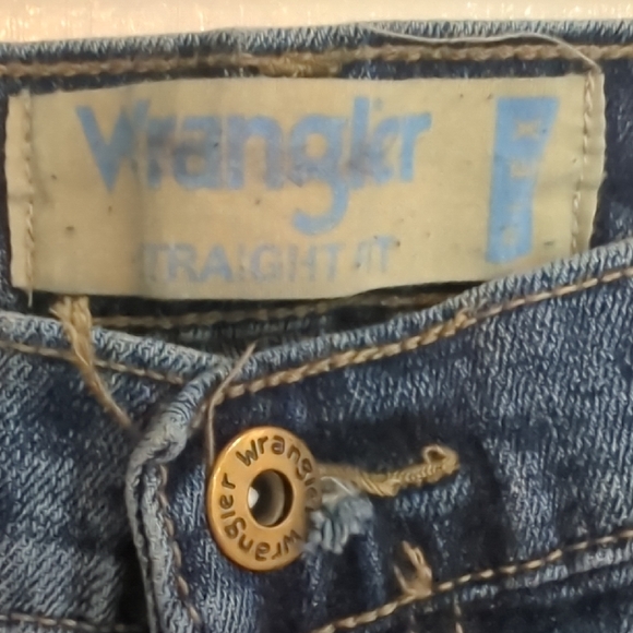 Wrangler BlueStraight Fit EUC 32x30 Straight-Leg Jeans Classic Stretch Denim - Picture 3 of 16